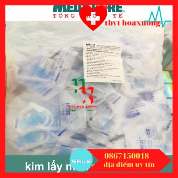 Kim lấy máu chân không, loại cánh bướm (100 chiếc/túi) Medisafe