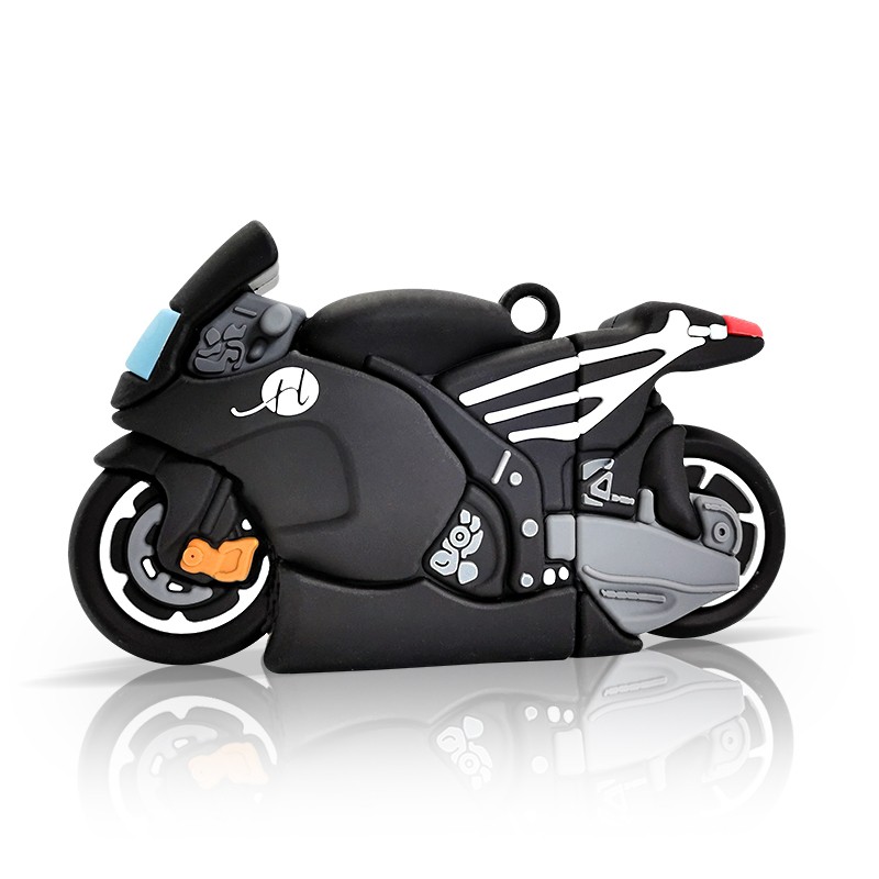 Vỏ Bảo Vệ Hộp Sạc Tai Nghe bluetooth airpods 1 2 3 pro Bằng Silicon Mềm Hình Xe Mô Tô 3D Dễ Thương