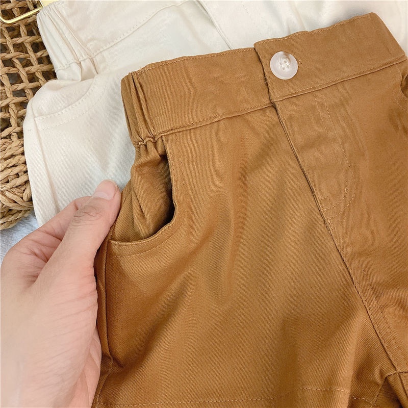 Quần Short Phối Túi Lớn Phong Cách Hàn Quốc Cho Bé