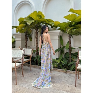 Đầm Maxi Hoạ Tiết Nhiệt Đới