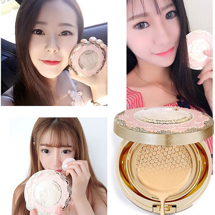 [Hàng mới về] Kem trang điểm air cushion che khuyết điểm kiểm soát dầu cấp nước dưỡng ẩm kháng nước và mồ hôi Funsace