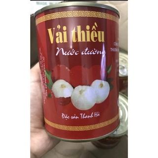 Vãi thiều ngâm nước đường Thanh Hà lon sơn