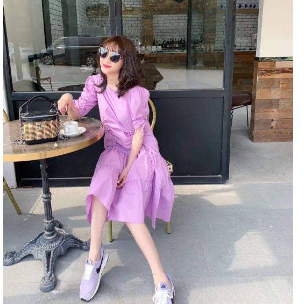 Đầm suông rút dây cao cấp