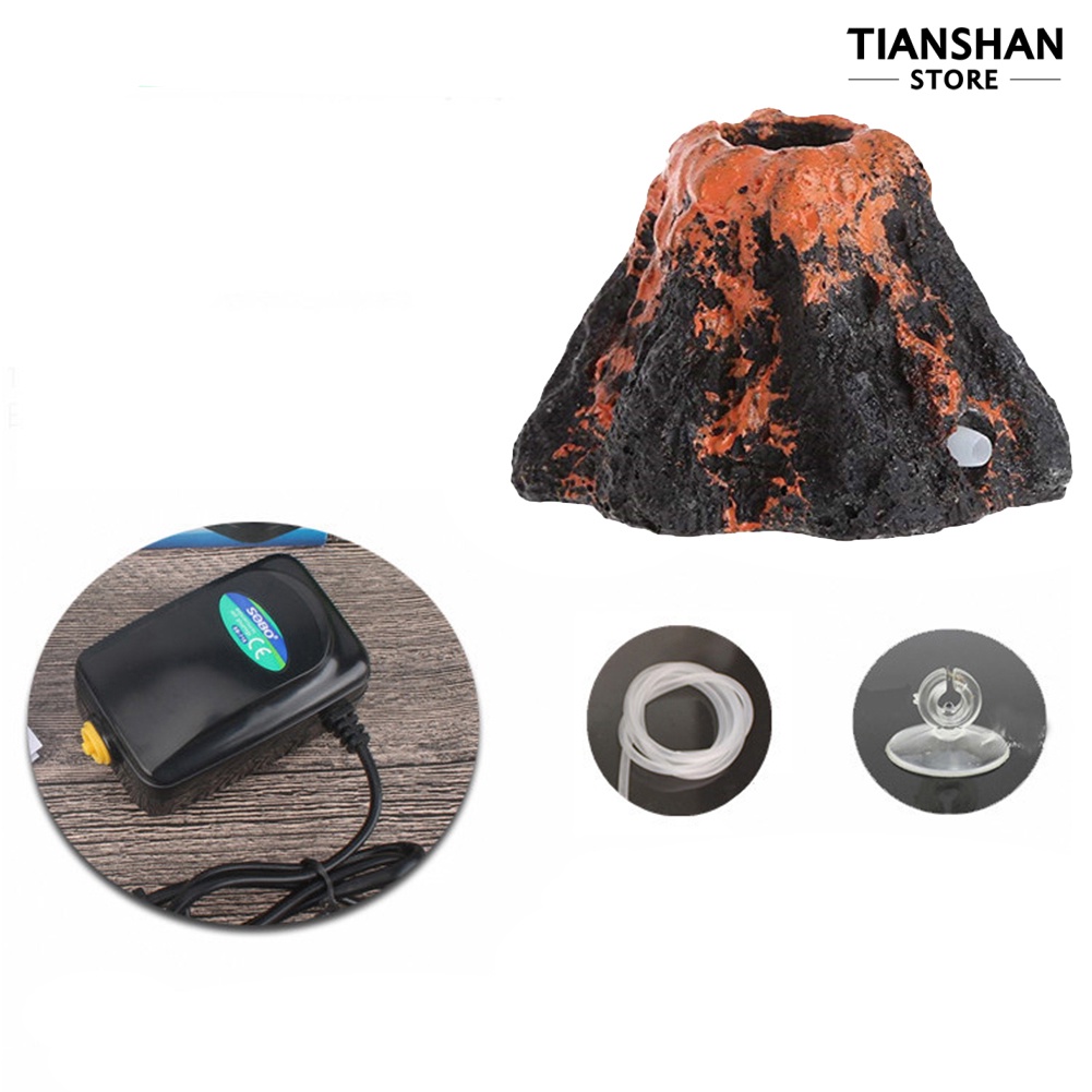 Thiết bị sục khí oxy hình núi lửa cho bể cá
