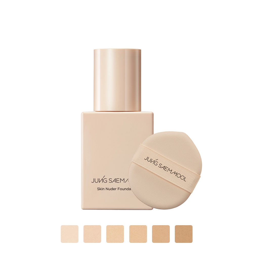 Kem nền che khuyết điểm JUNG SAEM MOOL Skin Nuder Foundation trang điểm lâu trôi 30ml