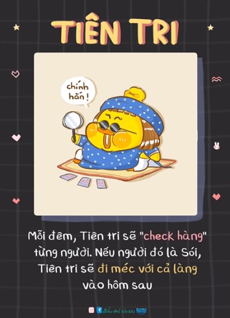 Bộ Ma sói one night phiên bản cute ❤️
