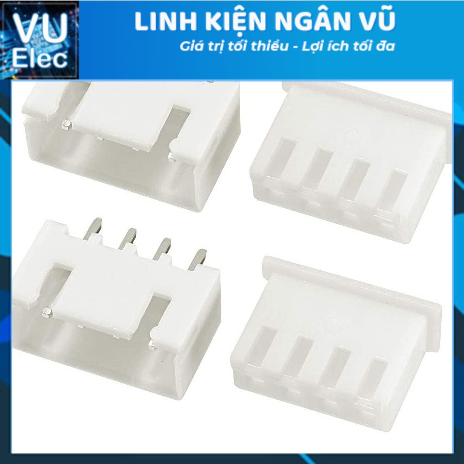 Header XH2.54 2P-10P Cái, Đực Thẳng, Đực Cong (10 Con)