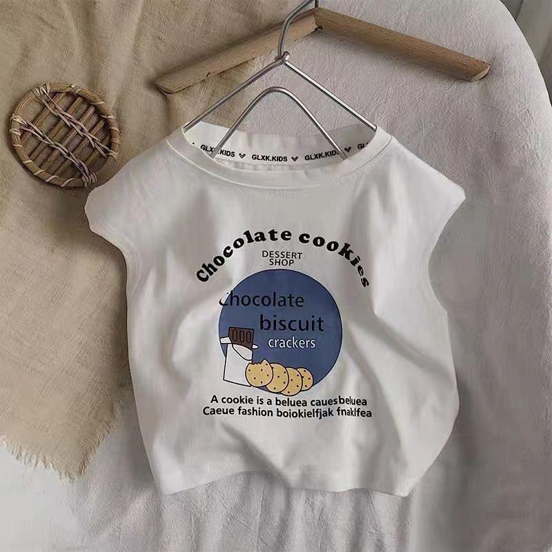 [Babycat] Hàng Có Sẵn Áo Thun Cotton Mỏng Không Tay Thấm Hút Mồ Hôi Thoáng Khí Phong Cách Nhật Bản Hàn Quốc Cho Bé Trai