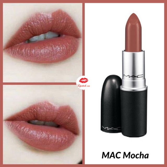 Son thỏi có dưỡng MAC 813 MAC Mocha cam sữa đất siêu xinh