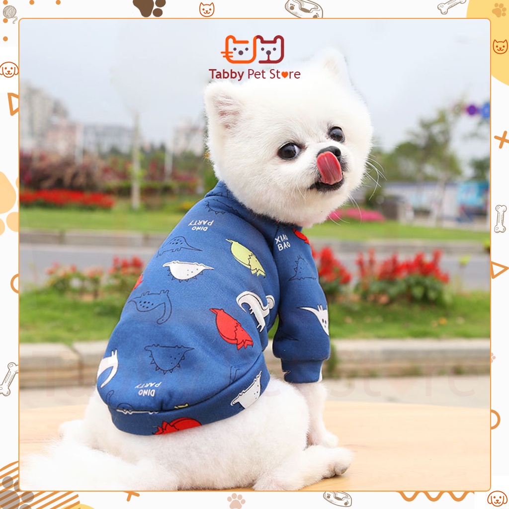 Quần áo cho chó mèo thú cưng chất liệu nỉ co giãn thời trang đáng yêu Tabby Pet Store