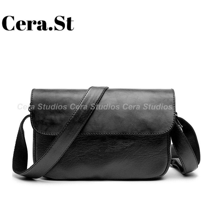 Túi đeo chéo da nam nữ thời trang da PU cao cấp tiện lợi CR002