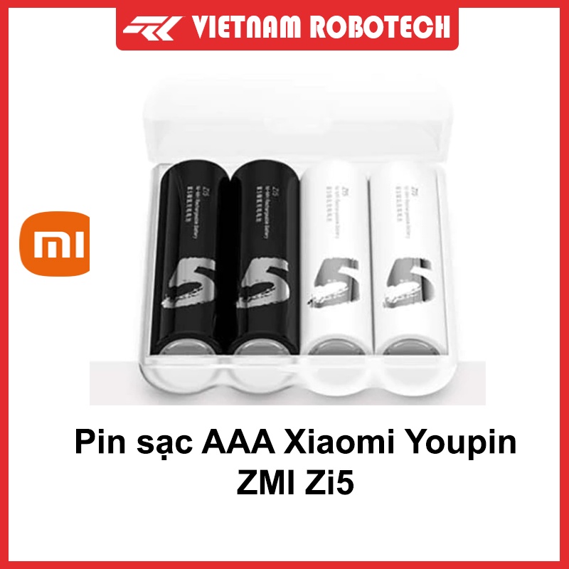 Pin sạc Xiaomi Youpin ZMI AA Zi5 AA511 sạc 1500 lần /AA512 sạc 800 lần - VietNam Robotech