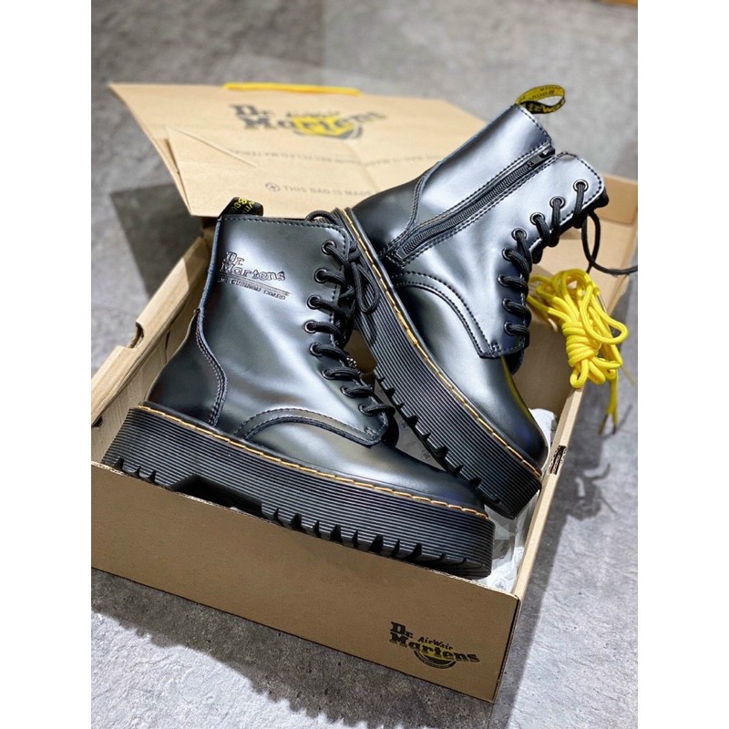 giày DR đế cao đen hàng 1:1 chuẩn ( full pk + freeship )