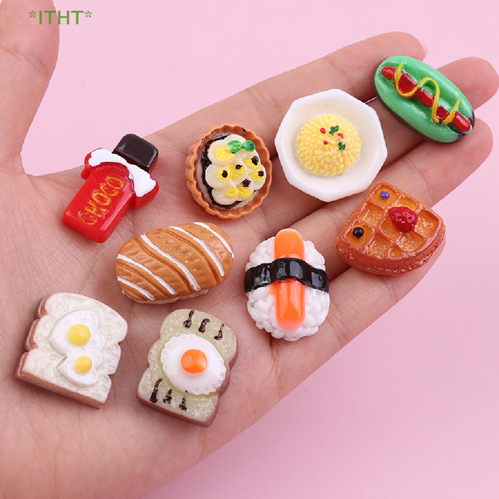 Set 2 / 5 Đồ trang trí Thức Ăn Mini Trang Trí Nhà Búp Bê Mới