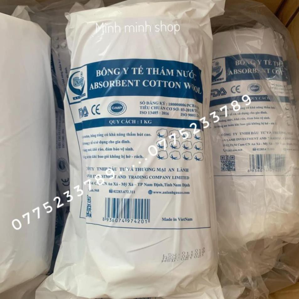 Bông Gòn Y Tế An Lành 1kg, Bông Cuộn Minh minh shop DCPX Uyen Nguyen