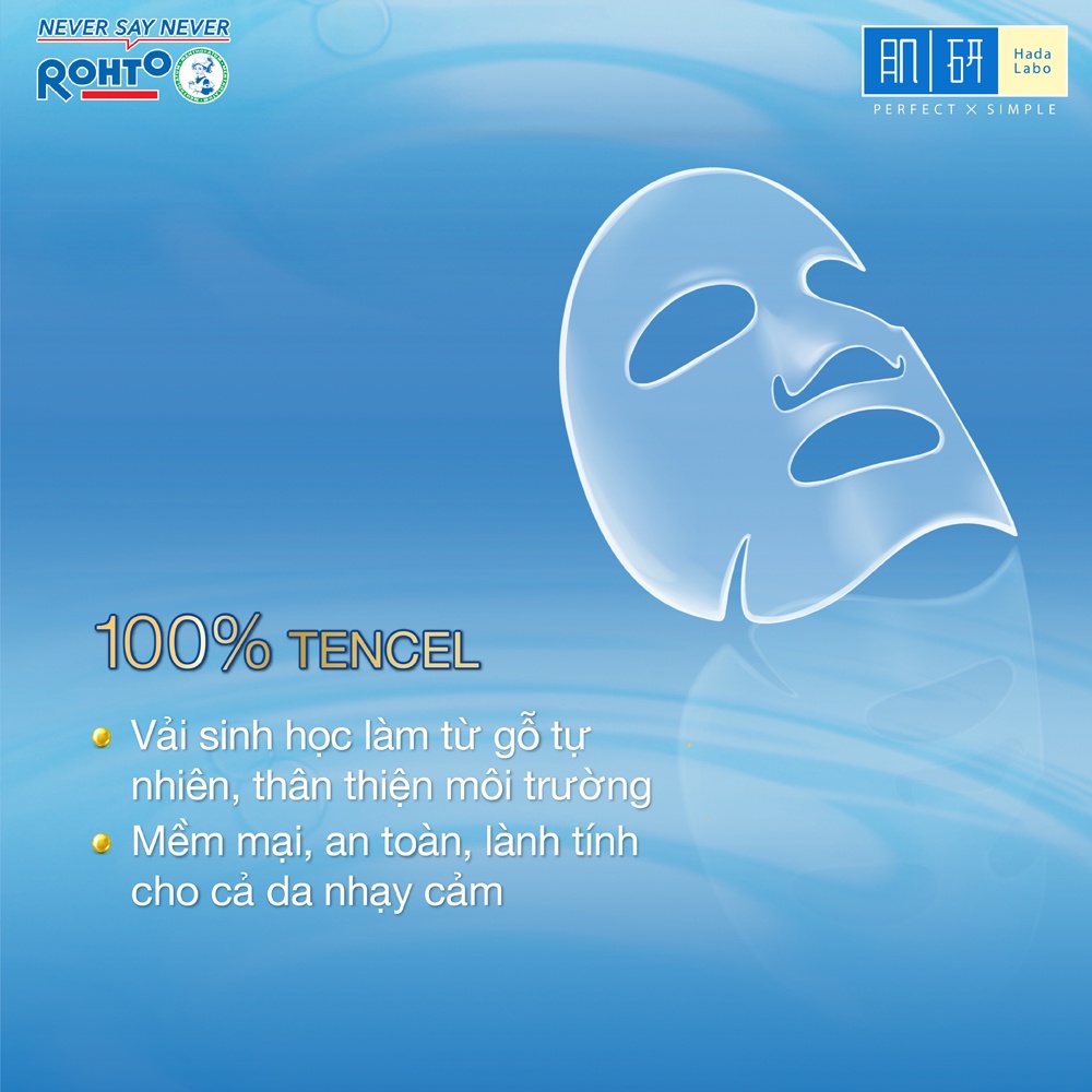 [Mã COSRHT6 giảm 8% đơn 150K]  Mặt nạ tinh chất dưỡng trắng cao cấp Hada Labo Premium Whitening Serum Mask (23g/miếng)