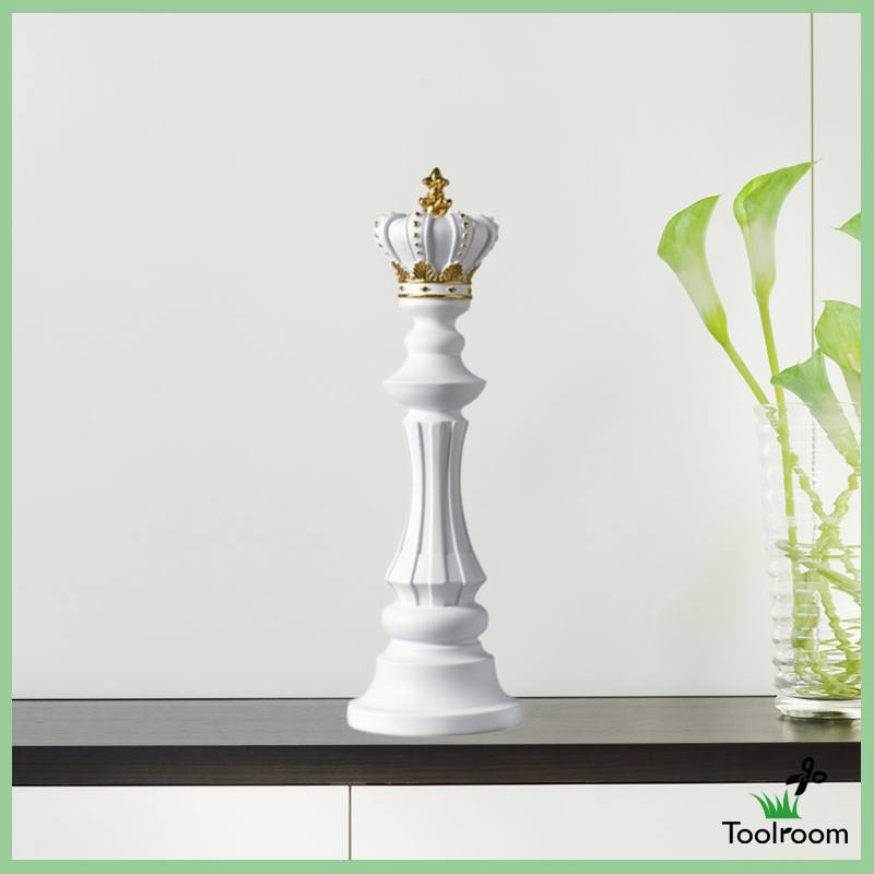 Bộ 3 bức tượng hình cờ vua dùng trang trí bàn