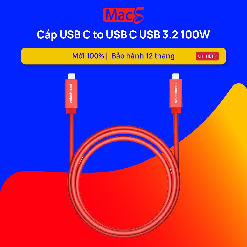 Cáp USB C to USB C USB 3.2 100W