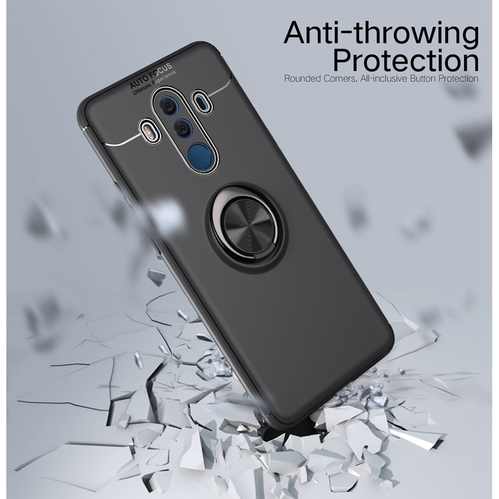 Ốp điện thoại Mềm Có Vòng Nhẫn Từ Tính Tiện Dụng Cho Huawei Mate 10 Pro Mate10