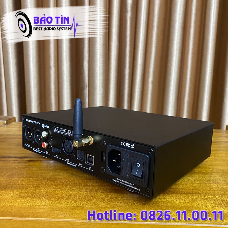 Bộ giải mã âm thanh DAC Gustard X16 2x ES9068AS/ MQA Bluetooth 5.0/ 32bit 768kHz DSD512 tặng dây OTG