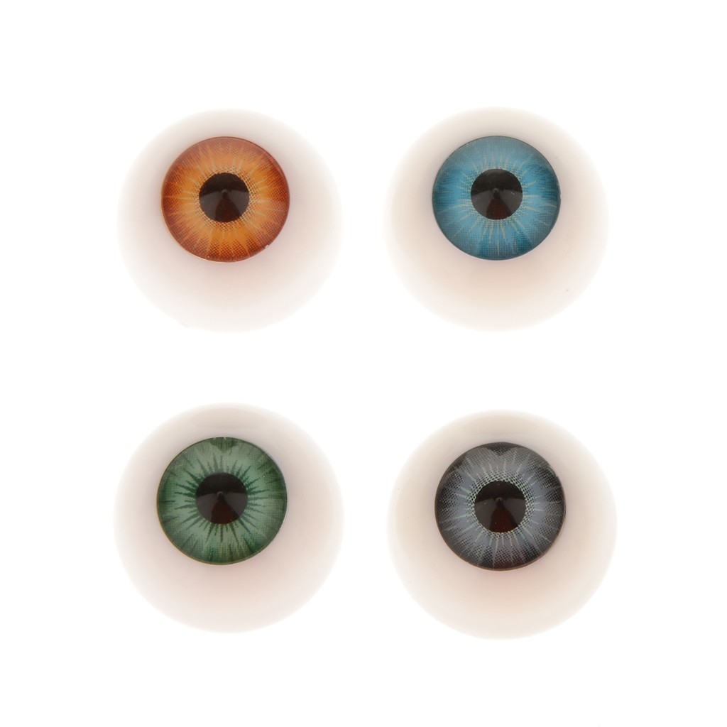 Set 8 Mắt Nhựa Acrylic 20mm Cho Búp Bê