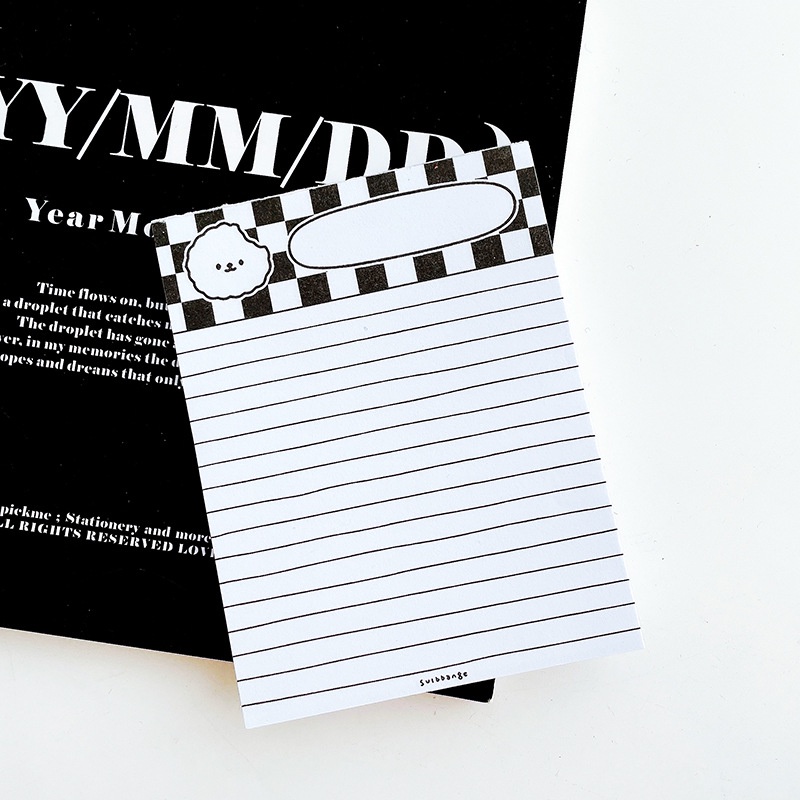 Sổ Tay Kẻ Sọc Phong Cách Mosaic 2 Màu