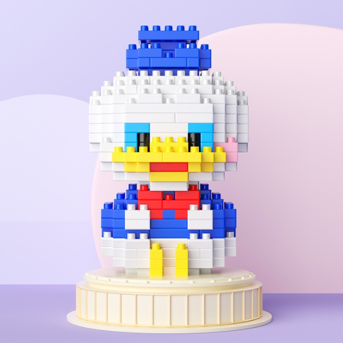 Bộ đồ chơi lắp ghép các nhân vật hoạt hình – Vịt Donald, Chuột Mickey