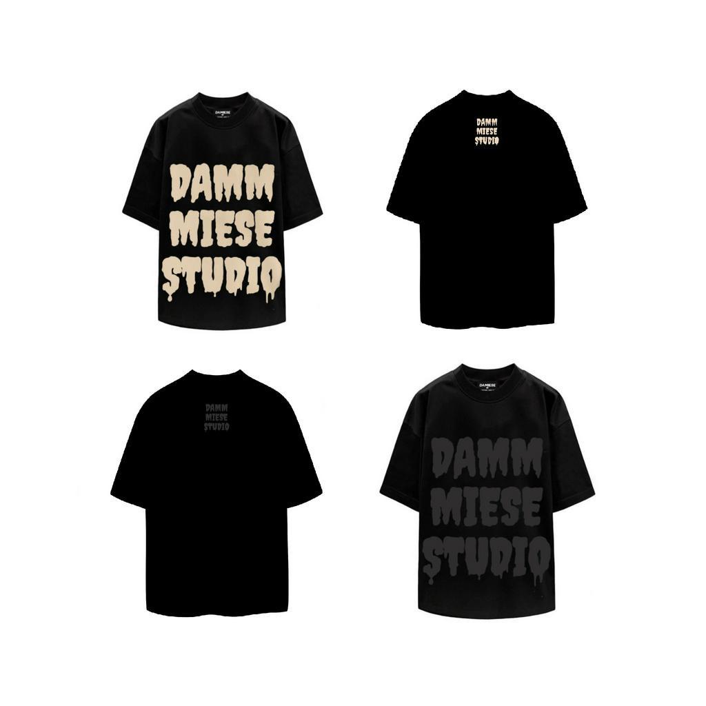 Áo Thun Form Rộng DMS Black - Damiese Cotton 100%