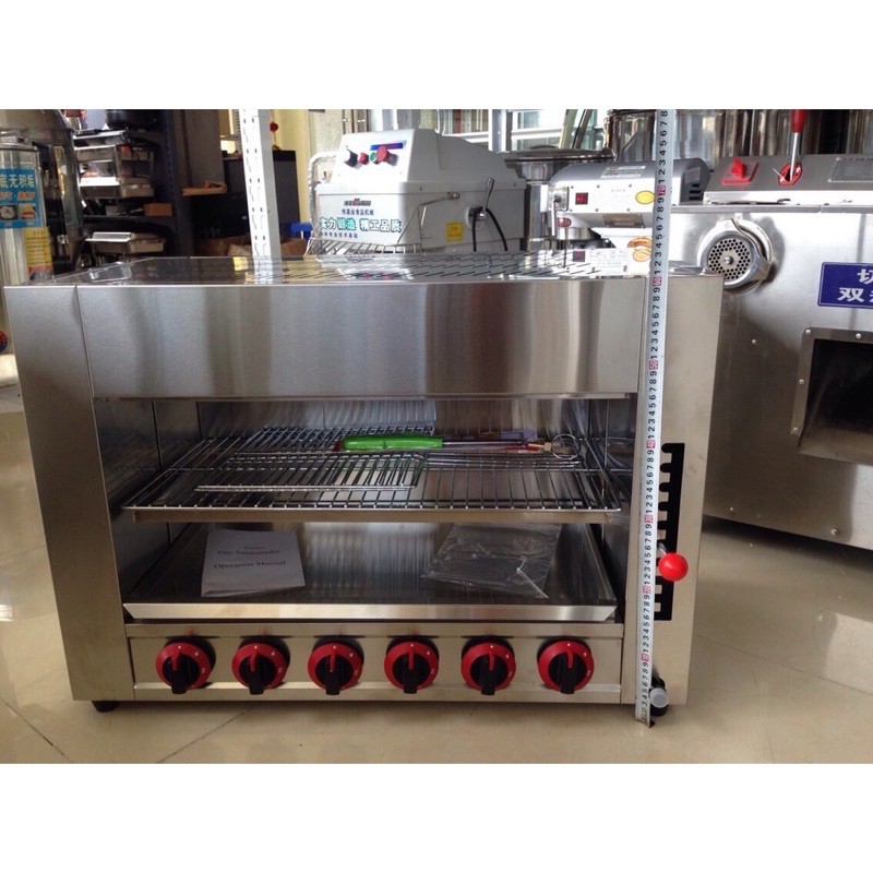 Bếp nướng Salamander 6 họng dùng gas