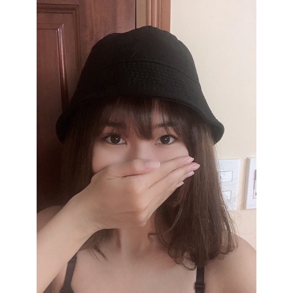 Nón bucket vành cụp trơn nhiều màu phong cách Ulzzang Unisex &lt; Hàng loại 1&gt;