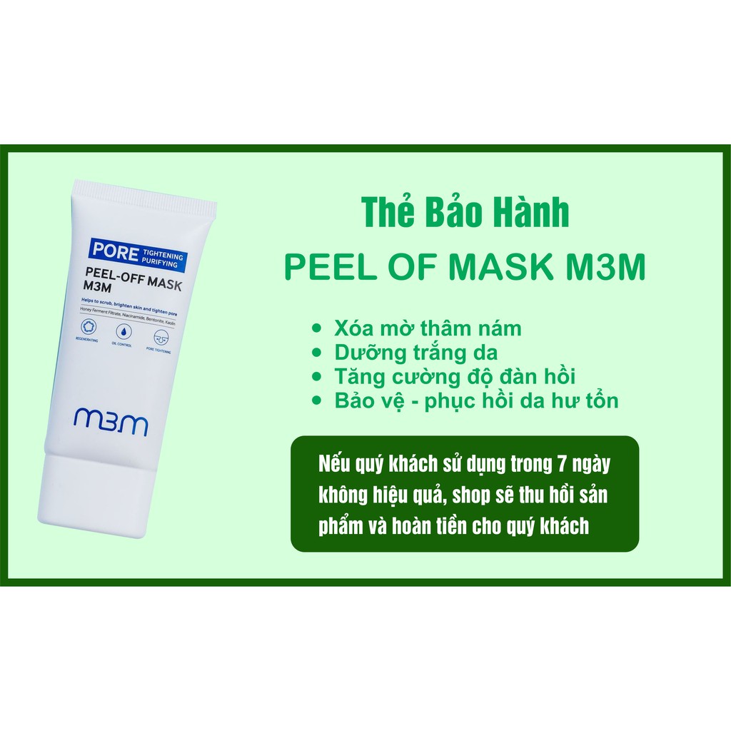 CHÍNH HÃNG HOT Mặt Nạ Lột Màng Tế Bào Sinh Học Peel Of Mask M3M Korea - Tặng tinh chất m3m 10ml