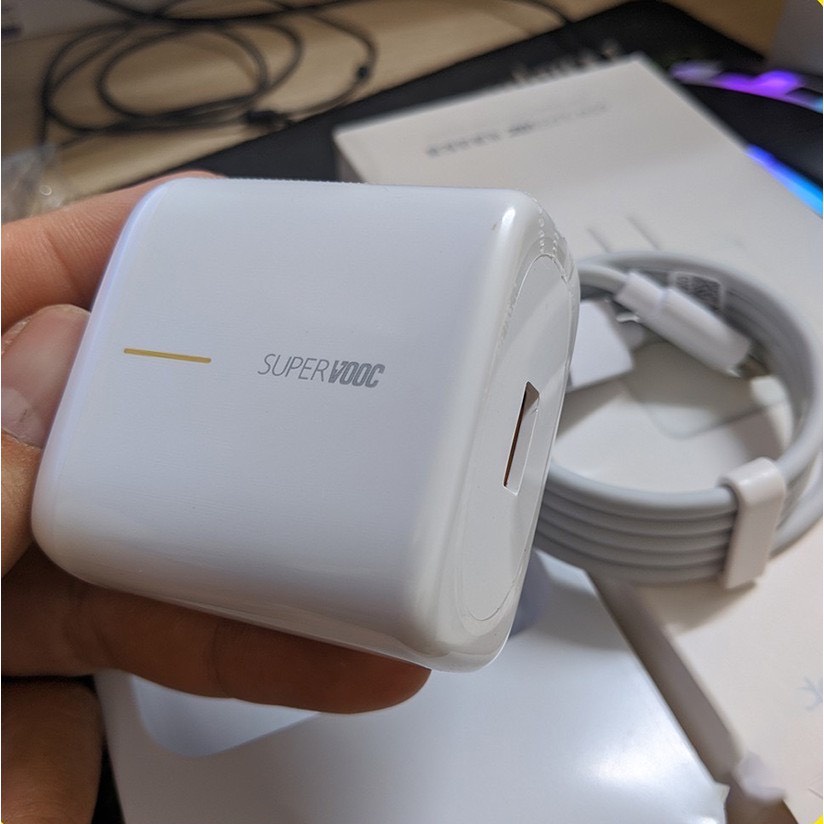 [SẠC SIÊU NHANH 65W] Bộ Sạc Cáp 65W SUPER VOOC Chính Hãng Siêu Nhanh - Bảo Hành 12 Tháng