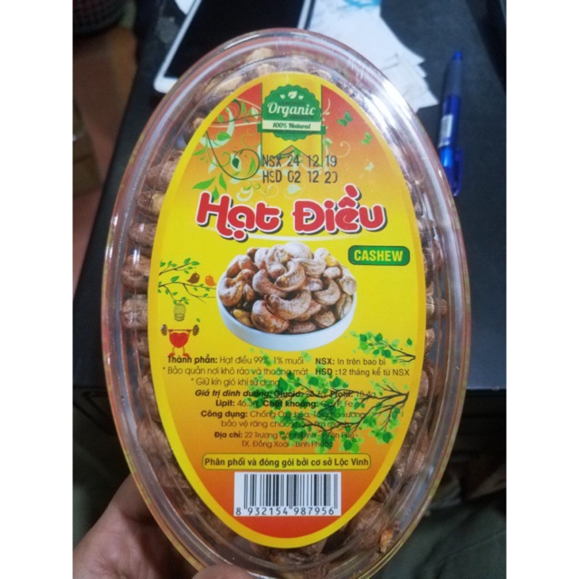 Hạt điều rang muối Bình Phước gói 100g