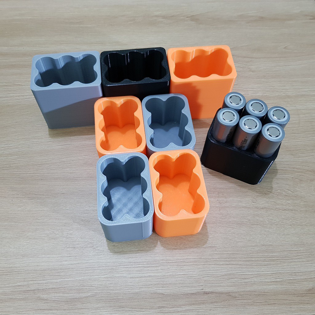 Khuôn đóng cell pin 18650, 3 cell 2 hàng dành cho pin National 12v | Nati cao | Bosch 12v | Cids 14,4v
