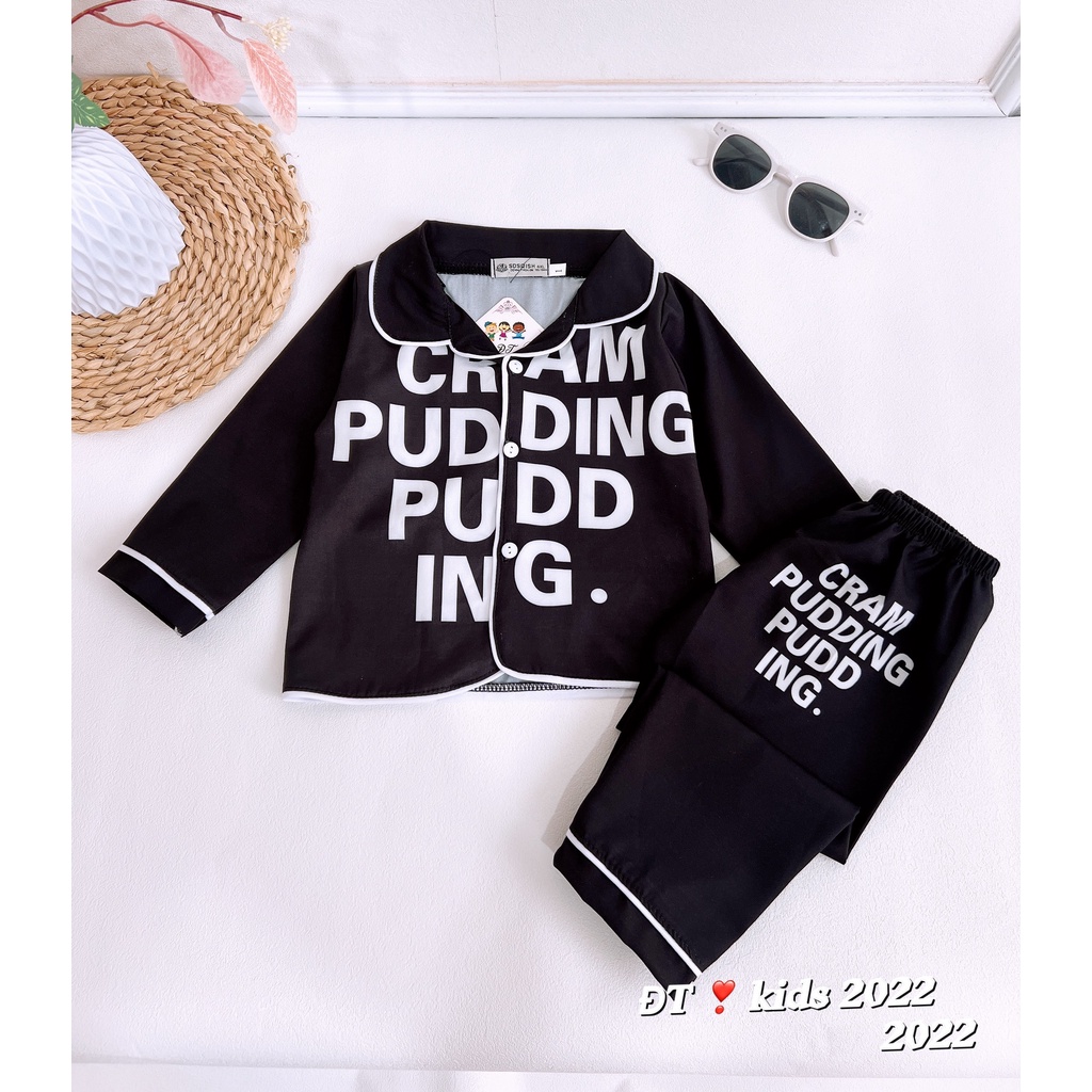 Bộ lụa CREAM PUDDING cho bé
