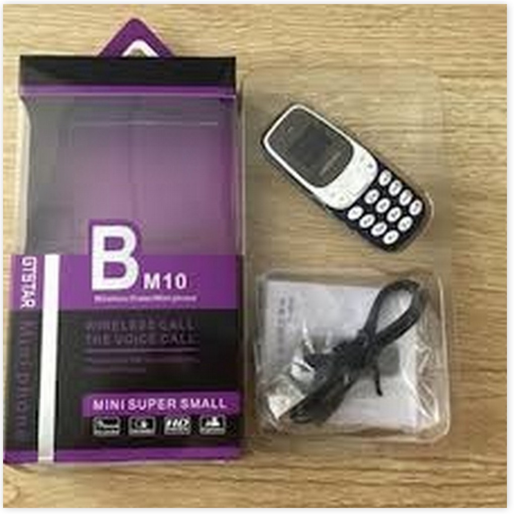 Điện thoại blutooth mini 🦋FreeShip🦋 Điện thoại di động mini 2 sim BM10 siêu nhỏ kết nối không dây - ADK