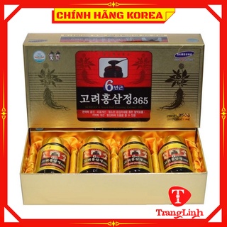 Cao Hồng Sâm 365 Hàn Quốc, Hộp 4 lọ x 240gr - Cao Sâm Hàn Quốc Chính Hãng Korea - thuylinhkorea