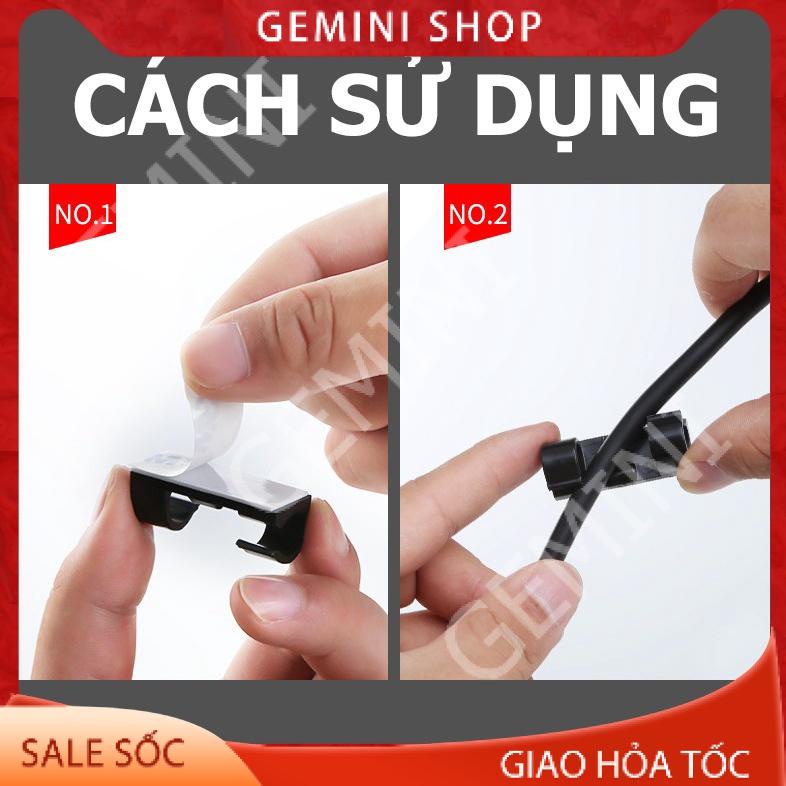 VỈ 20C KEO 3M MỚI Nẹp Cố Định Dây Điện LXQ20 Kẹp Giữ Cáp Sạc Nẹp Dây Điện Chống Rối Dán Tường Siêu dính GEMINI SHOP