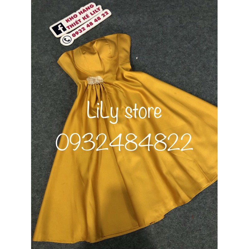 ẢNH VÀ VIDEO THẬT 1000% - ĐẦM XOÈ CÚP NGỰC HOA EO