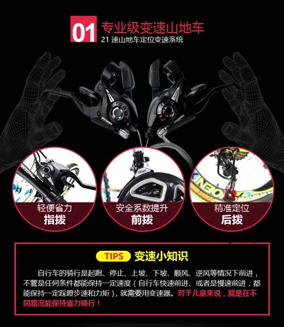 Xe đạp trẻ em mô hình leo núi-xe đạp PHOENIX 18/20 inch-xe đạp 2 bánh cao cấp cho bé 6 10 12 tuổi