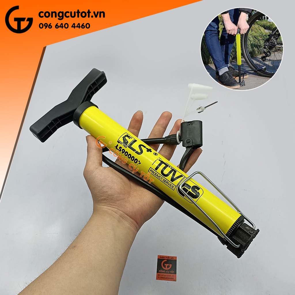 Bơm xe đạp, xe máy bằng tay dung tích 180cc LS+