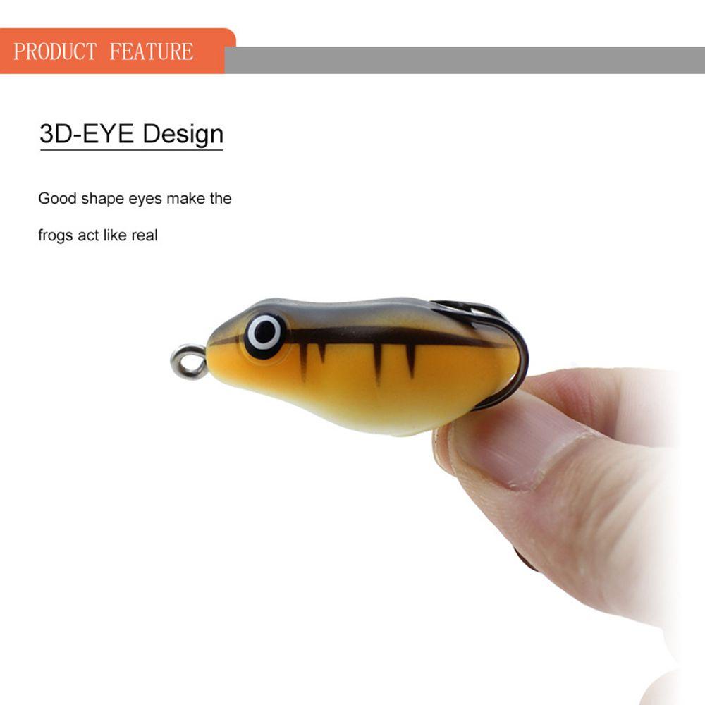 MUVAKO Mồi Câu Cá Giả Hình Ếch Sấm Sét Mềm Nhiều Màu Sắc