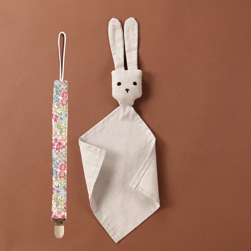 Yếm Ăn Dạng Kẹp Hình Thỏ Dễ Thương Cho Búp Bê