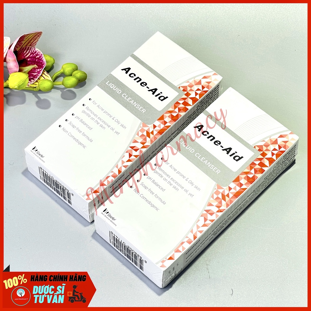 Sữa Rửa Mặt Acne-Aid Liquid Cleanser Cân bằng pH Cho Da nhờn và mụn 100ml - Minpharmacy
