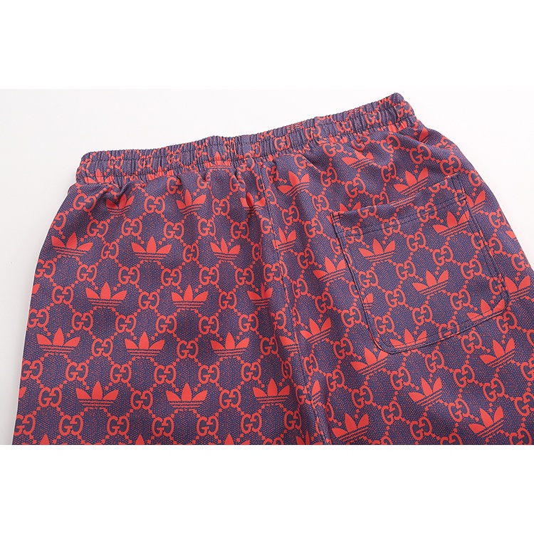 Gu Quần Short Thoải Mái In logo Biểu Tượng Cỏ Ba Lá Cổ Điển Thời Trang Giản Dị Thoải Mái
