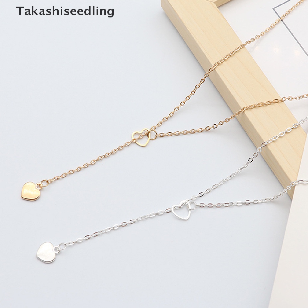 (Takashiseedling) Vòng cổ Dài Mặt Hình Trái Tim Làm Quà Tặng Sinh Nhật