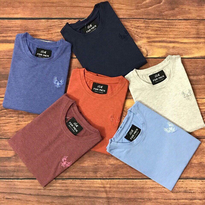 Áo thun nam cổ tròn áo phông vải cotton co giãn dày dặn nhiều màu  - Formen tròn | BigBuy360 - bigbuy360.vn