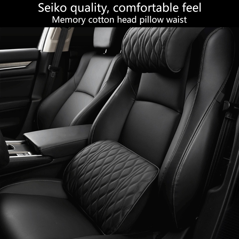 Gối Kê Cổ Bằng Da Xốp Hoạt Tính Thoải Mái Khi Ngủ Trưa Trên Xe Hơi SUV