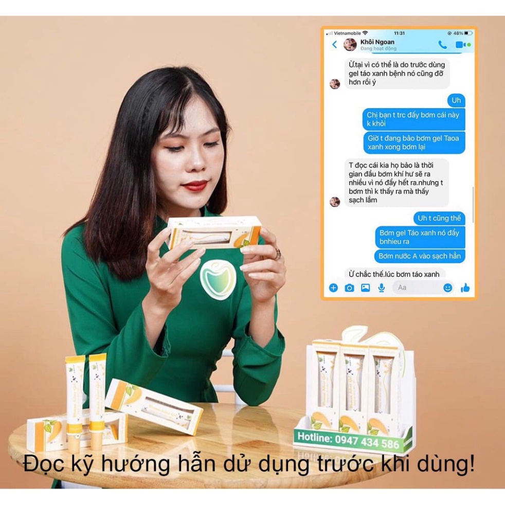 Gel Phụ Khoa  Woman Silver Từ Nano Bạc 🦋 Woman Silver Gel 🦋 Táo Xanh Việt Nam
