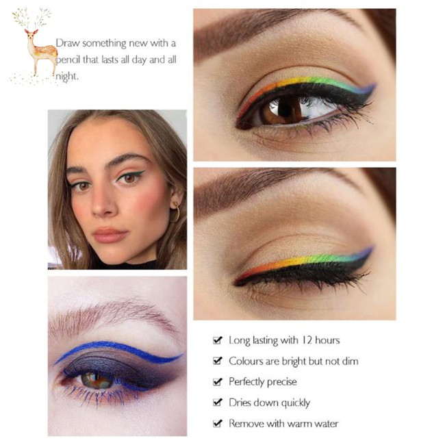 (Hàng Mới Về) Bút Kẻ Mắt Nước Tông Lì Khô Nhanh Chống Nước 6 Màu Tùy Chọn | BigBuy360 - bigbuy360.vn